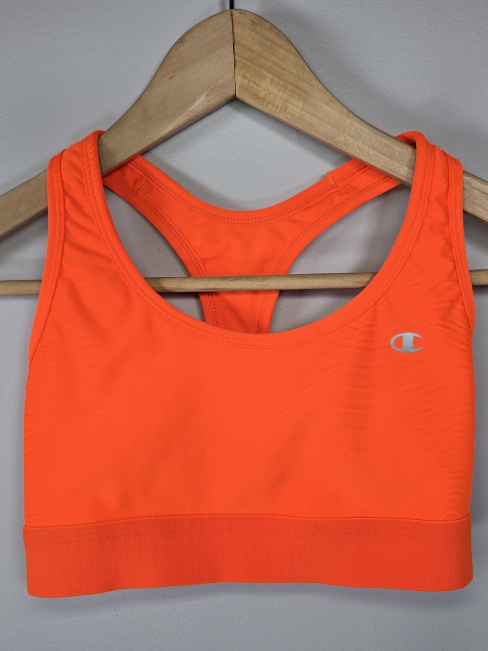 Champion Neon Orange Racerback Sports Bra NWOT medium